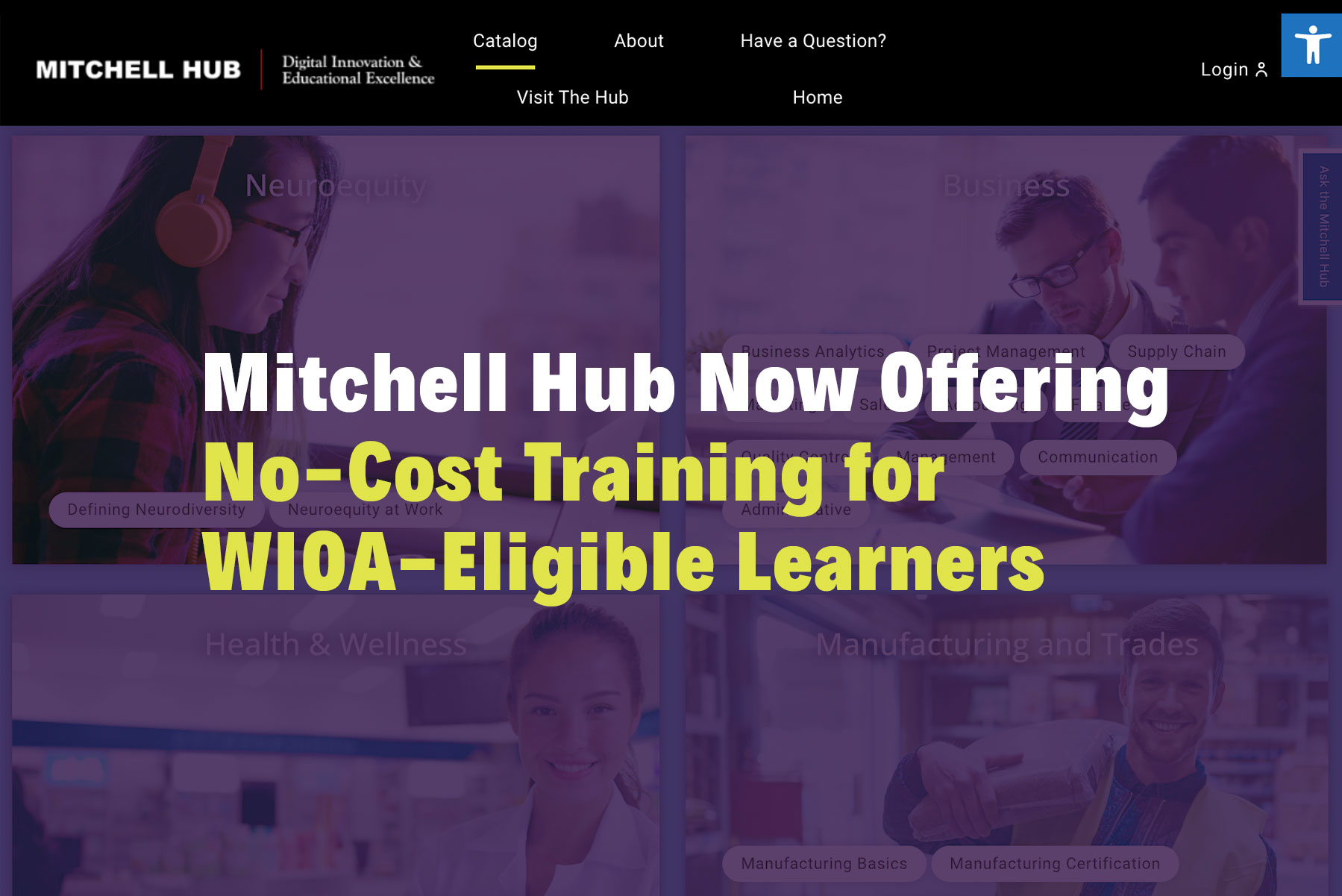 Mitchell Hub 现在为符合 WIOA 资格的学习者提供免费培训